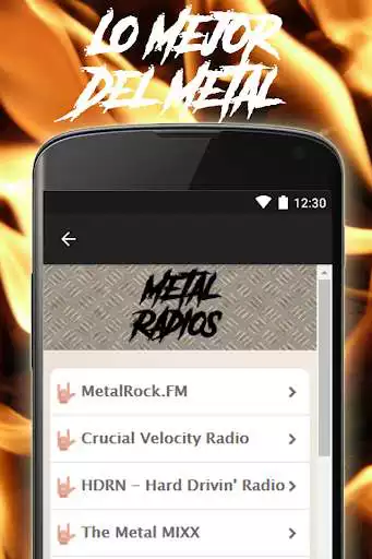 Play APK Free Metal Radio  and enjoy Free Metal Radio with UptoPlay com.maxsalazar.radiometal1