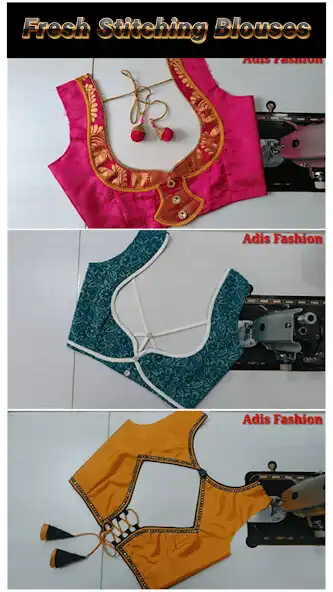 Play Fresh Stitching Blouse Designs  and enjoy Fresh Stitching Blouse Designs with UptoPlay