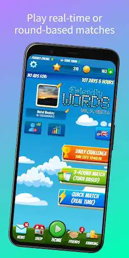 Play Friendly Words - Multiplayer Word Puzzle Challenge  and enjoy Friendly Words - Multiplayer Word Puzzle Challenge with UptoPlay