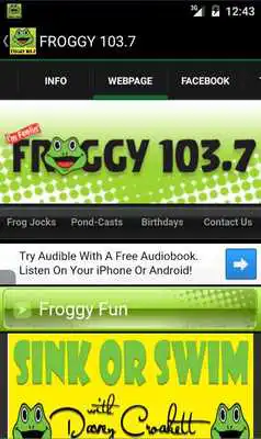 Play FROGGY 103.7