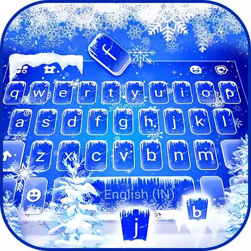 Play Froze Snowflakes Live Keyboard Theme APK