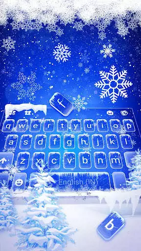 Play Froze Snowflakes Live Keyboard Theme  and enjoy Froze Snowflakes Live Keyboard Theme with UptoPlay