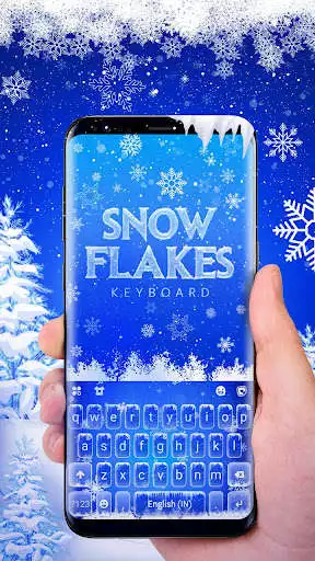 Play Froze Snowflakes Live Keyboard Theme as an online game Froze Snowflakes Live Keyboard Theme with UptoPlay