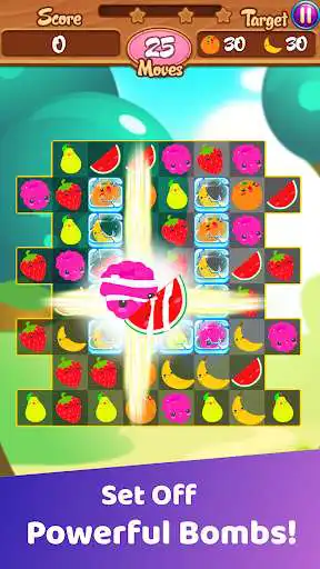 Play Fruit Candy Blast Free - 2019 Match 3 Game as an online game Fruit Candy Blast Free - 2019 Match 3 Game with UptoPlay