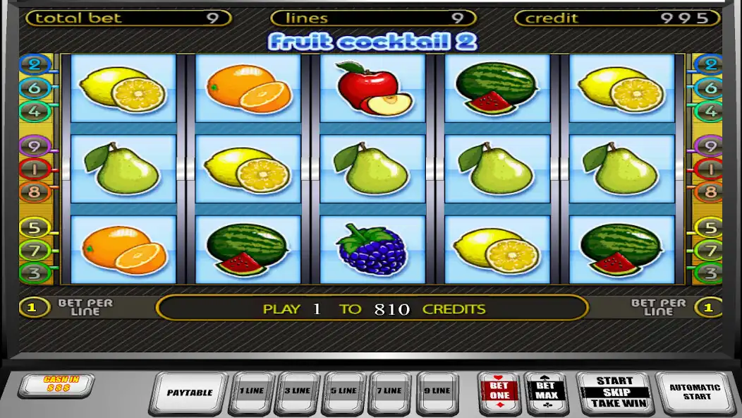 Play Fruit Cocktail 2 as an online game Fruit Cocktail 2 with UptoPlay