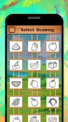 Play Fruits Coloring Book  Drawing Book - Kids Game