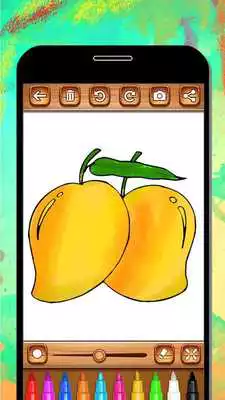 Play Fruits Coloring Book  Drawing Book - Kids Game