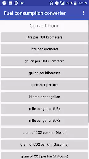 Play Fuel Consumption Converter