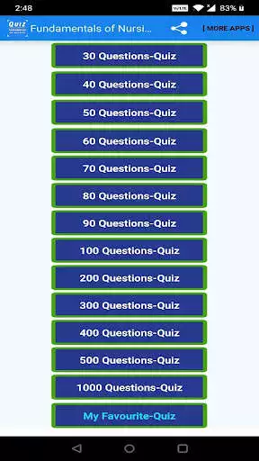 Play Fundamentals of Nursing Quiz as an online game Fundamentals of Nursing Quiz with UptoPlay