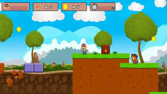 Play funny kid in adventure