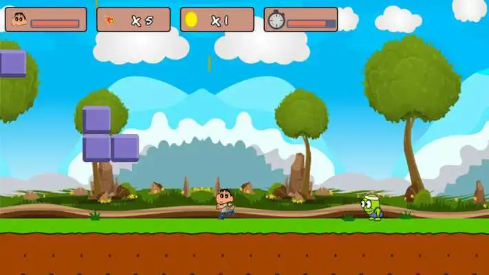 Play funny kid in adventure