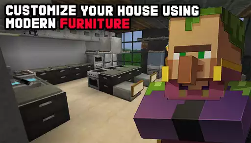 Play Furniture mod for Minecraft PE as an online game Furniture mod for Minecraft PE with UptoPlay