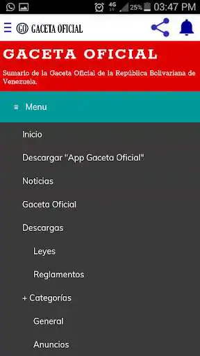 Play APK Gaceta Oficial Venezuela  and enjoy Gaceta Oficial Venezuela with UptoPlay gaceta.oficial