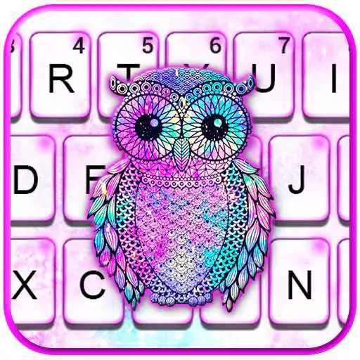 Play Galaxy Owl Keyboard Theme APK