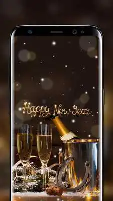 Play Galaxy S9/S9+ Wallpapers - Golden Happy New Year