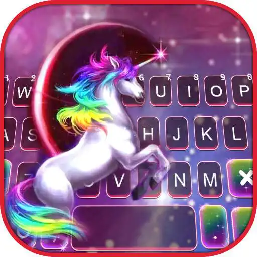 Play Galaxy Sky Unicorn Keyboard Background APK