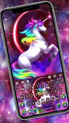 Play Galaxy Sky Unicorn Keyboard Background  and enjoy Galaxy Sky Unicorn Keyboard Background with UptoPlay