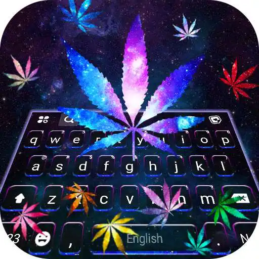 Play Galaxy Weed Gravity Keyboard Background APK