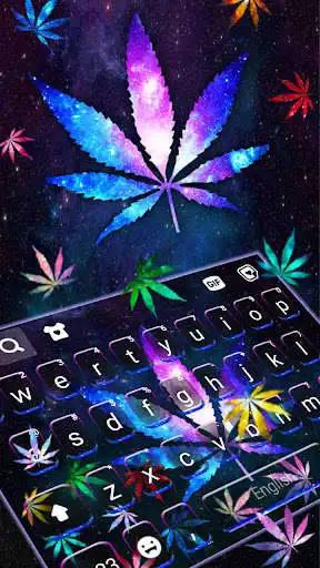 Play Galaxy Weed Gravity Keyboard Background as an online game Galaxy Weed Gravity Keyboard Background with UptoPlay