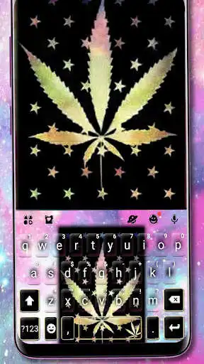 Play Galaxy Weed Keyboard Theme  and enjoy Galaxy Weed Keyboard Theme with UptoPlay