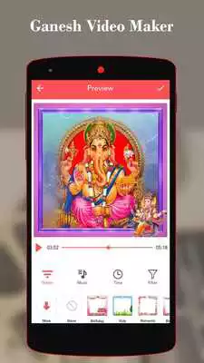 Play Ganesh Video Maker With song