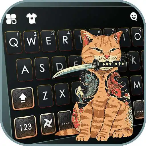 Play Gangsta Tattoo Cat Keyboard Background APK