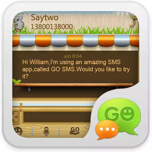 Free play online Garden. Theme for GO SMS Pro  APK