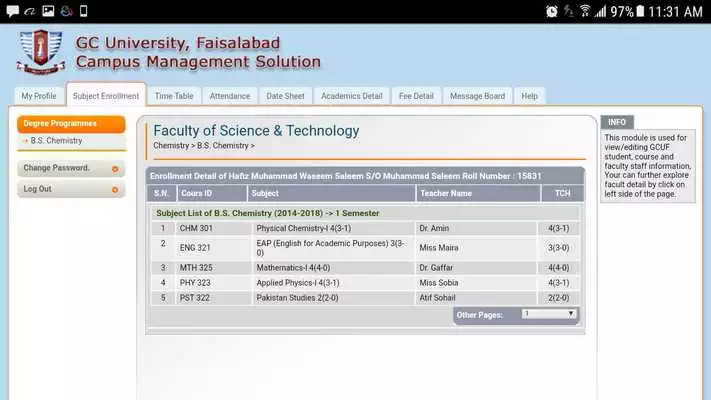 Play GCUF Portal App (Layyah Campus)