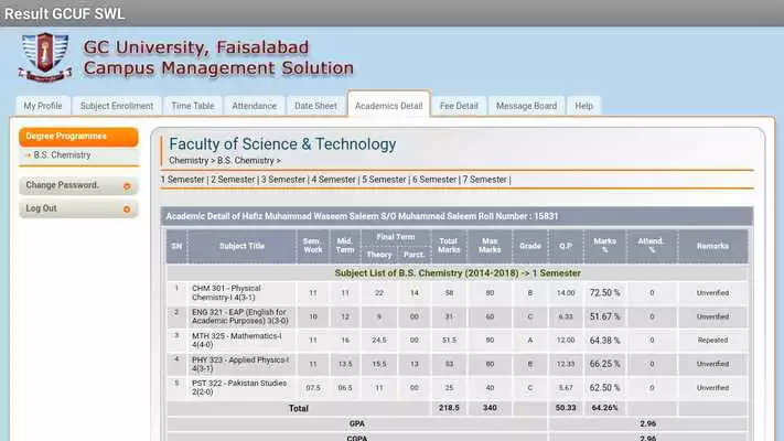 Play GCUF Portal App (Layyah Campus)