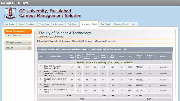 Play GCUF Portal App (Layyah Campus)