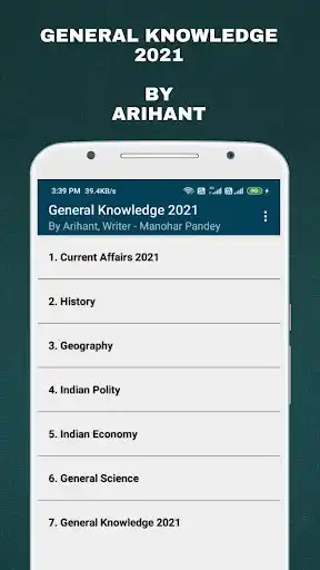 Play General Knowledge 2021 By Arihant (Manohar Pandey)  and enjoy General Knowledge 2021 By Arihant (Manohar Pandey) with UptoPlay