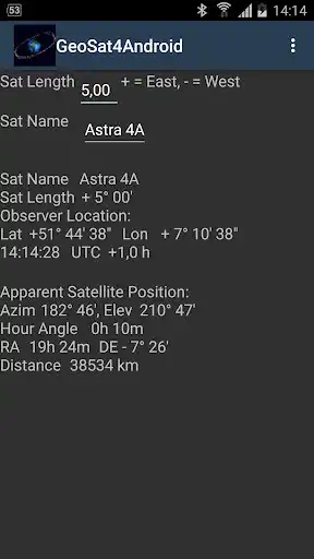 Play GeoSat4Android