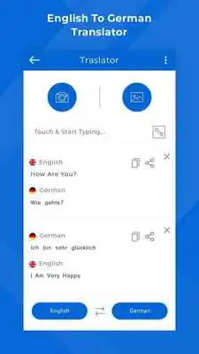 Play German Camera  Voice Translator