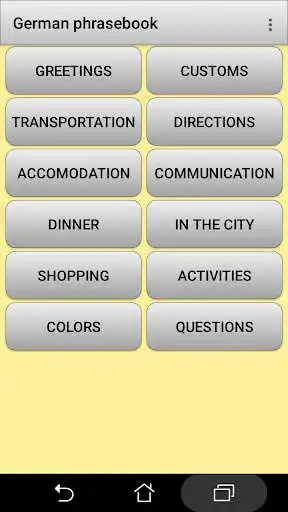 Play German phrasebook and phrases for the traveler as an online game German phrasebook and phrases for the traveler with UptoPlay