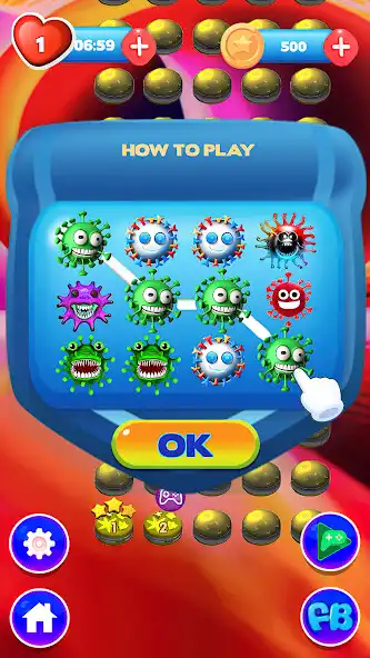 Play Germ Crush: Match 3 Game  and enjoy Germ Crush: Match 3 Game with UptoPlay