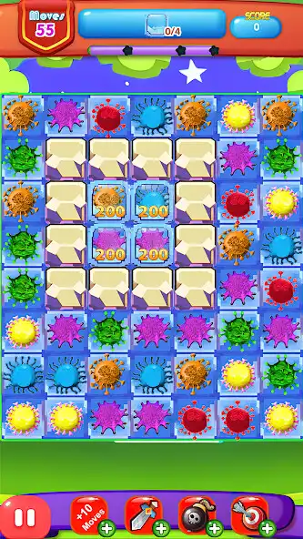 Play Germ Crush: Match 3 Game as an online game Germ Crush: Match 3 Game with UptoPlay