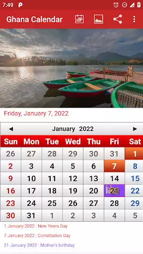 Play Ghana Calendar 2022  and enjoy Ghana Calendar 2022 with UptoPlay