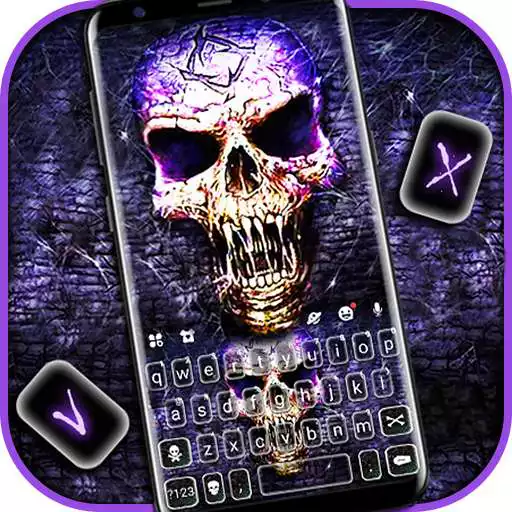 Play Ghost Skull Wall Keyboard Theme APK