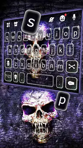 Play Ghost Skull Wall Keyboard Theme as an online game Ghost Skull Wall Keyboard Theme with UptoPlay