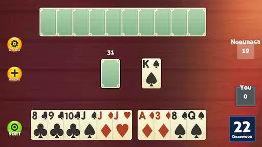 Play Gin Rummy : Classic offline as an online game Gin Rummy : Classic offline with UptoPlay