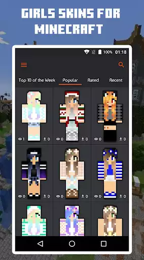 Play Girls Skins for Minecraft  and enjoy Girls Skins for Minecraft with UptoPlay