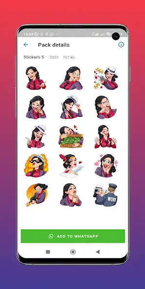 Play Girly M Sticker For Whatsapp as an online game Girly M Sticker For Whatsapp with UptoPlay