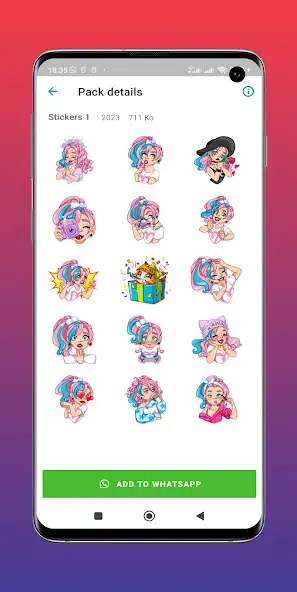 Play Girly M Stickers _ Wastickers  and enjoy Girly M Stickers _ Wastickers with UptoPlay