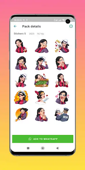 Play Girly M Stickers _ Wastickers as an online game Girly M Stickers _ Wastickers with UptoPlay