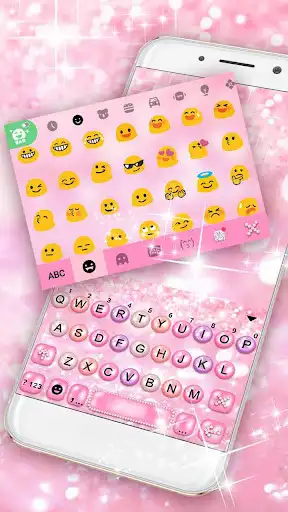 Play Girly Pink Pearl Keyboard Theme as an online game Girly Pink Pearl Keyboard Theme with UptoPlay