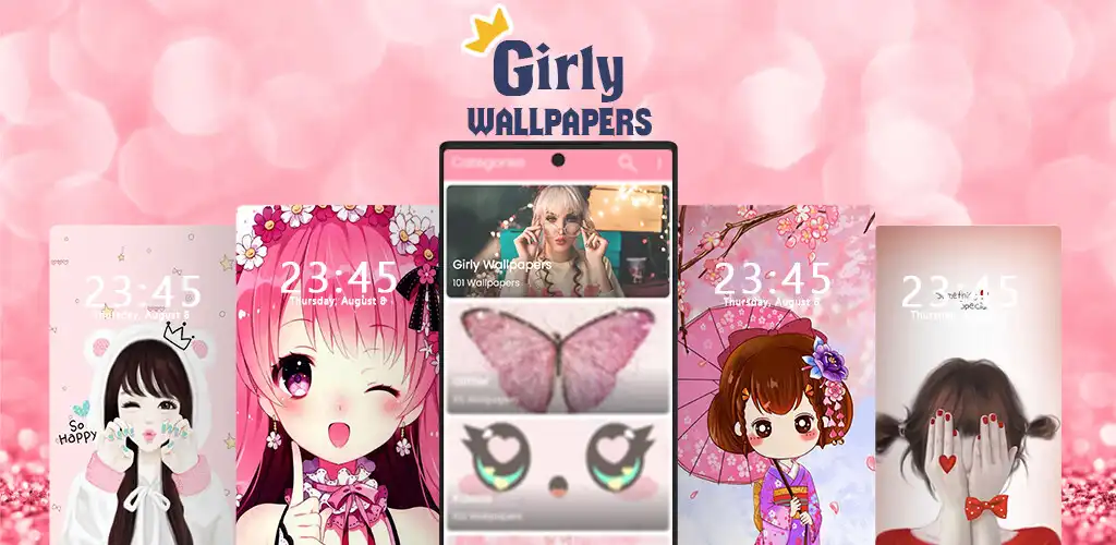 Play Girly Wallpapers 4K as an online game Girly Wallpapers 4K with UptoPlay