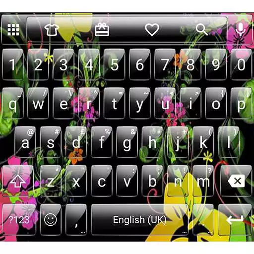 Free play online Glass BlackFlow Emoji Keyboard APK