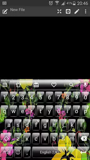 Play Glass BlackFlow Emoji Keyboard