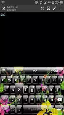 Play Glass BlackFlow Emoji Keyboard