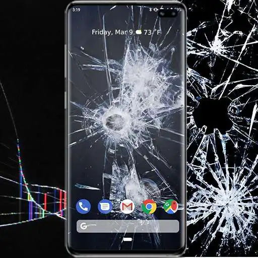 Play glitch broken screen wallpaper APK